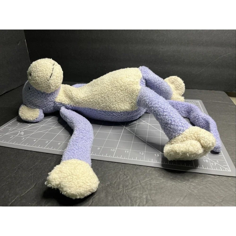 Vintage Manhattan Toy Purple Monkey Stuffed Plush Toy Fleece Beans Smile 18”